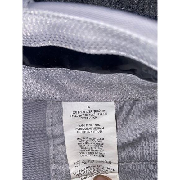 Callaway Bermuda Shorts Mens Size 36 Gray Slash Pockets Fitted Waist Mid Rise - Picture 3 of 7